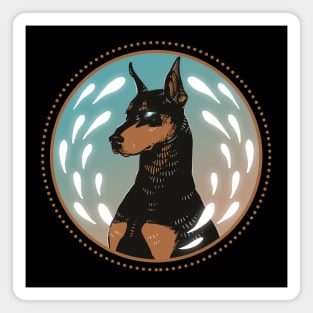 Doberman Glow Magnet